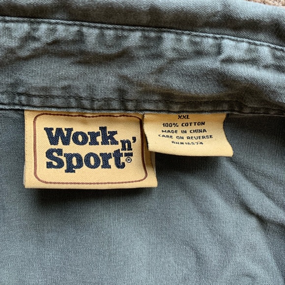 Army Green Long-Sleeve Button Up - Picture 3 of 3